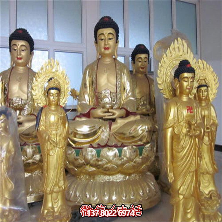 大型铜雕神佛漆金寺庙博鱼平台