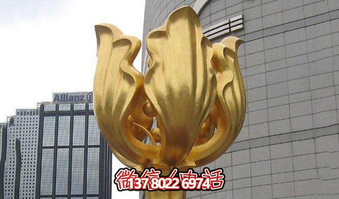 博鱼平台紫荆花不锈钢创意广场装饰