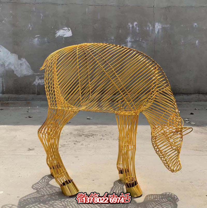 装饰性不锈钢黄色鹿博鱼平台