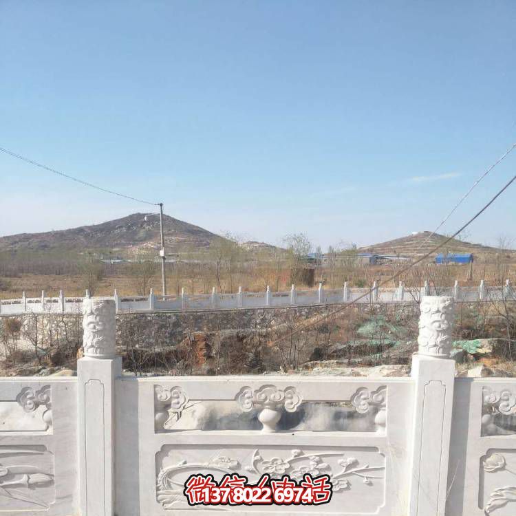 汉白玉防护栏杆，装饰美化河道景区