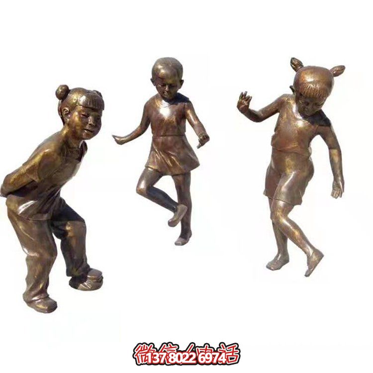室外儿童玩耍铜雕博鱼平台