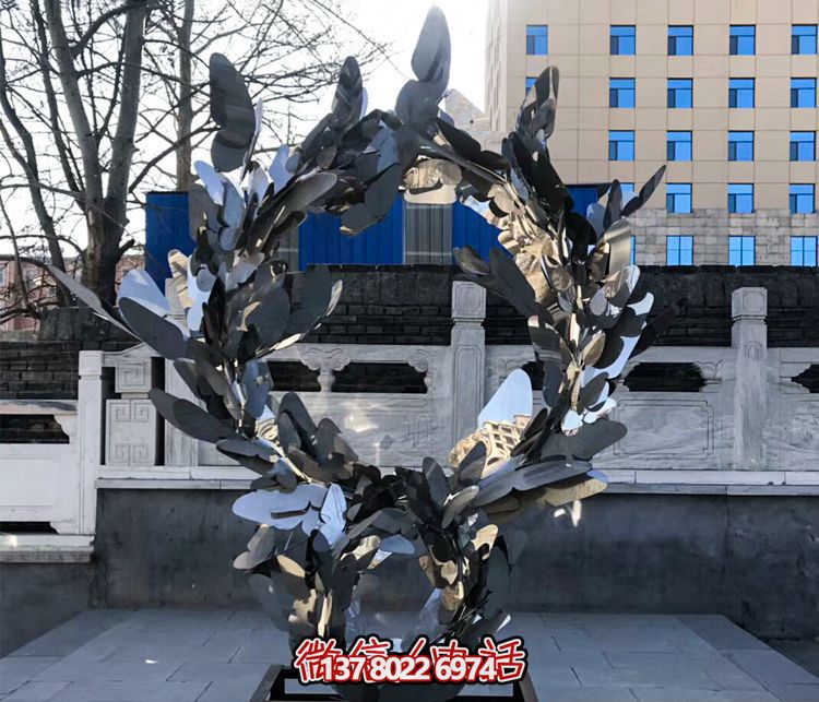 玻璃钢博鱼平台抽象城市蝴蝶