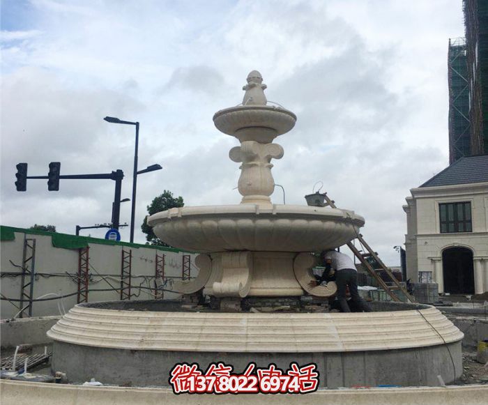 大型城市公园景观喷泉石雕