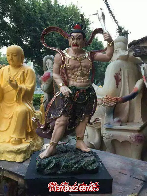 玻璃钢八大金刚博鱼平台，护法神圣的守护