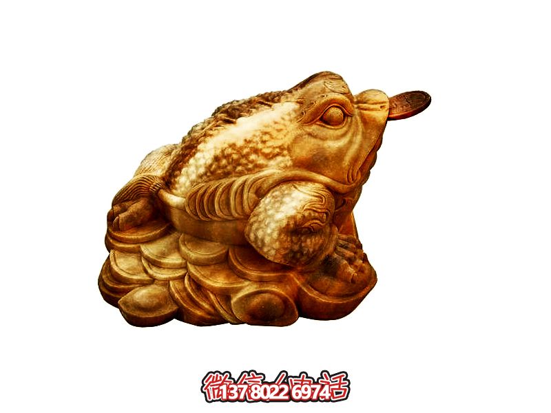 室内装饰仿真金蟾玻璃钢博鱼平台