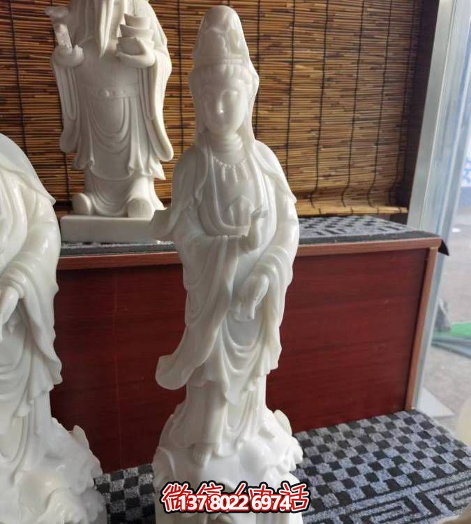 精美汉白玉观世音石雕家居家用博鱼平台