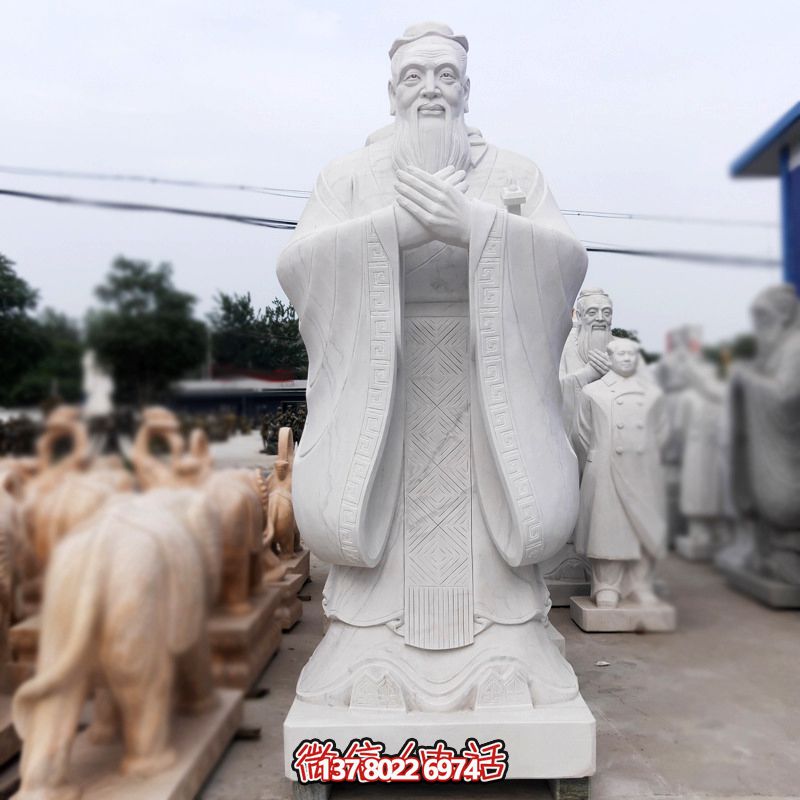 汉白玉孔子博鱼平台传承中华文化，融入创意景区