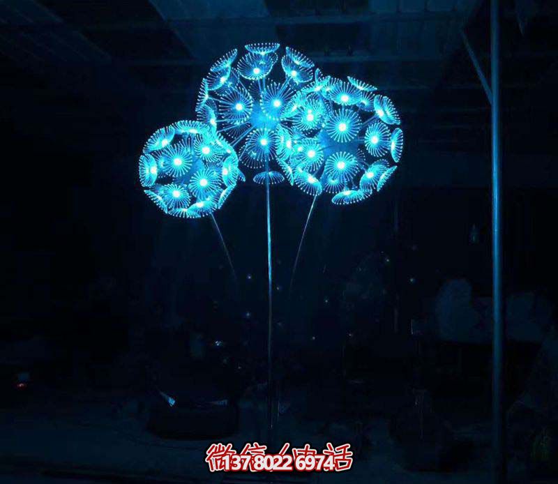 不锈钢蒲公英博鱼平台灯光装置