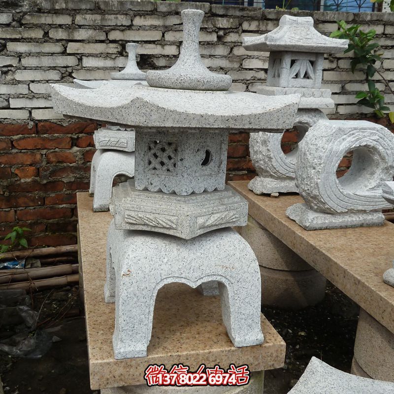 几何艺术设计景观石灯笼