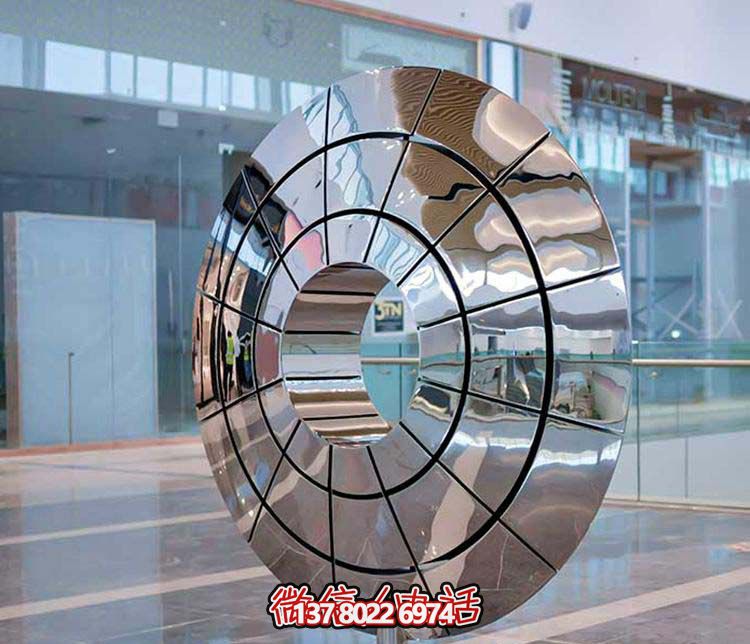 不锈钢博鱼平台伞状圆环,创意装点商厦镜面 不锈钢博鱼平台伞状圆环,创意装点商厦镜面