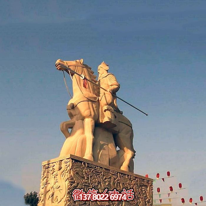 唐代军事家郭子仪骑马石雕博鱼平台