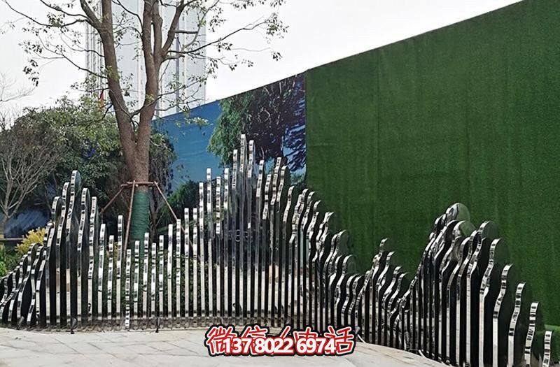 高端不锈钢镜面抛光假山博鱼平台