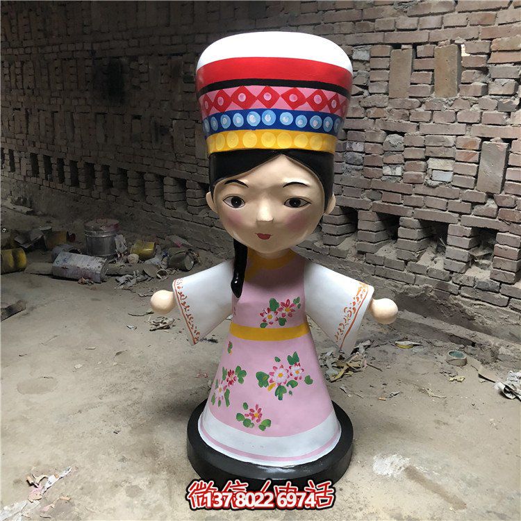 少数民族主题玻璃钢博鱼平台