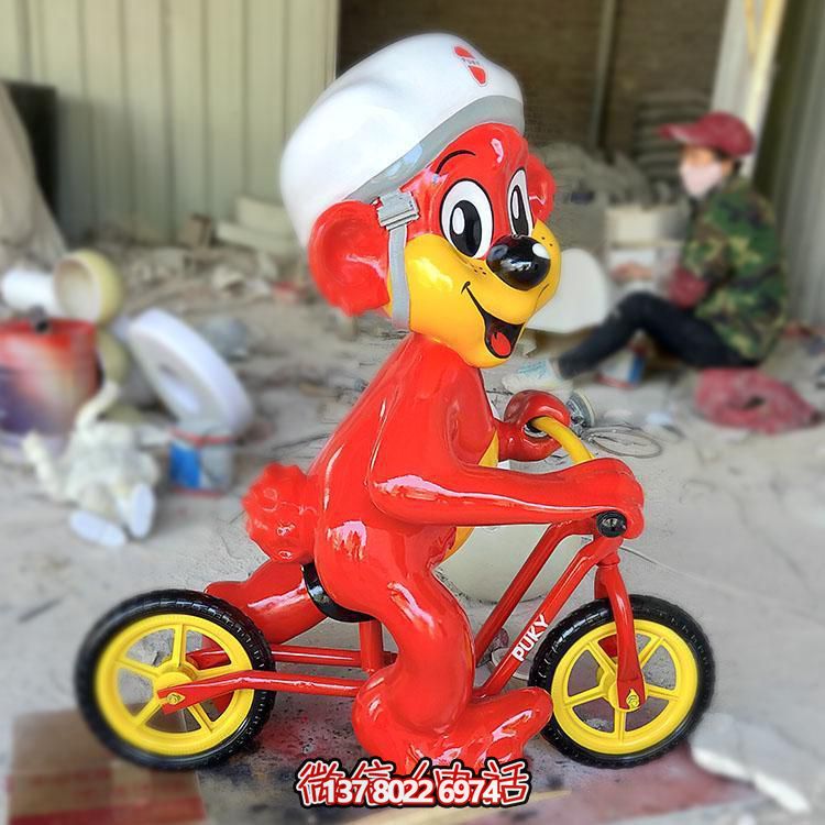 玻璃钢卡通老鼠博鱼平台摆件，专为幼儿园设计