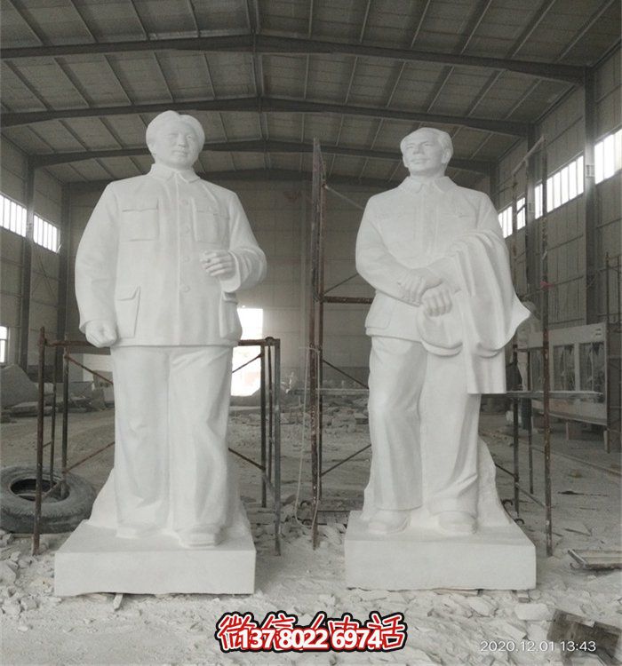 毛泽东伟人雕像，大型汉白玉雕刻，适宜于广场等场所