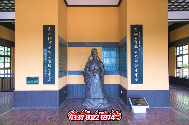 欧阳询铸铜雕像，让历史文化名人永恒镌刻