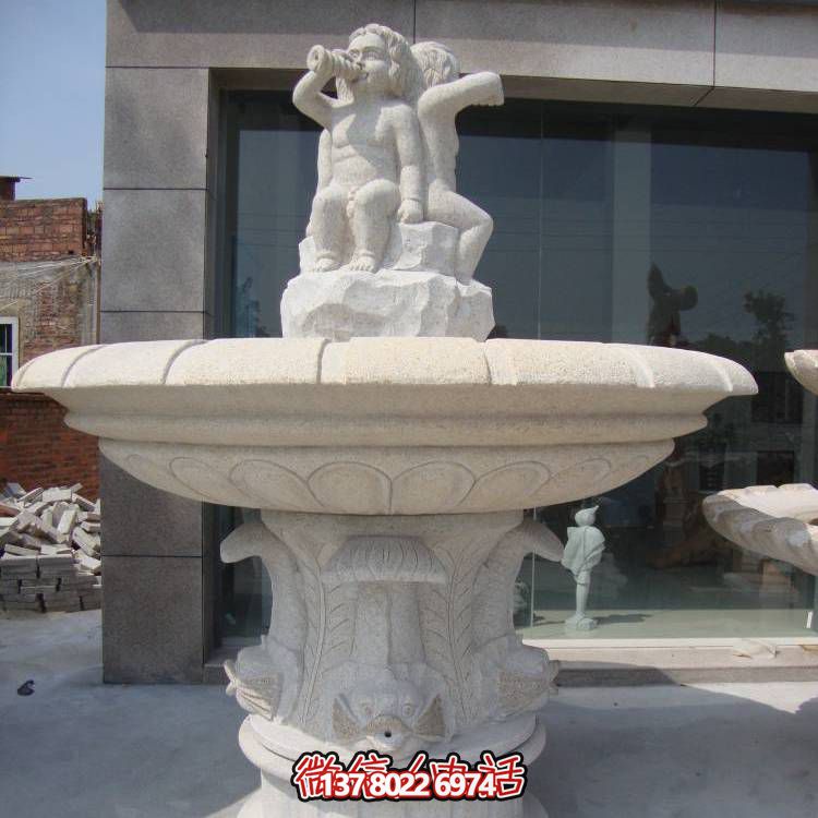 精致浪漫，欧式混搭喷泉景观装饰