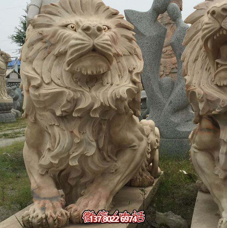 大型石雕狮子博鱼平台