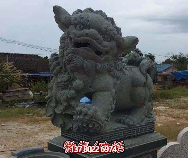 别墅庭院创意大理石石雕狮子博鱼平台