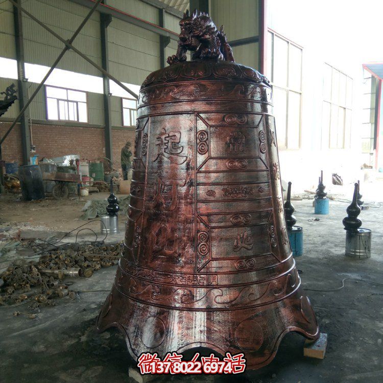 祈福纳福玻璃钢仿铜铜钟博鱼平台