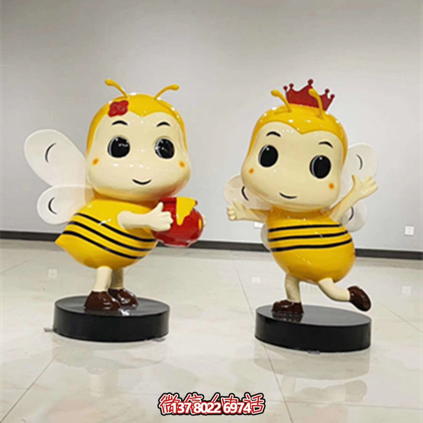 玻璃钢蜜蜂创意彩绘景区博鱼平台