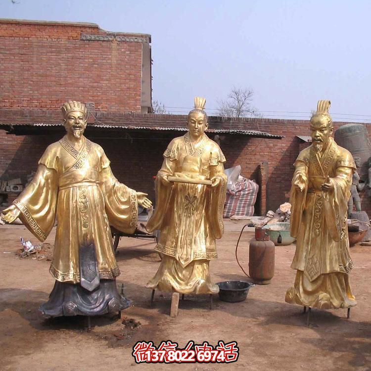 古雅铜雕园林景观人物博鱼平台