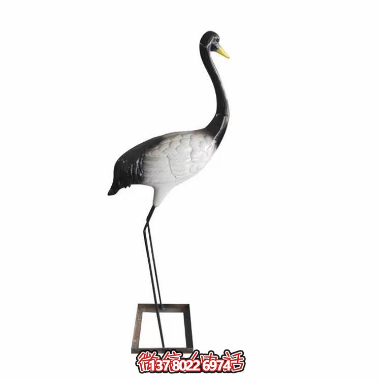 玻璃钢仙鹤仿真动物博鱼平台