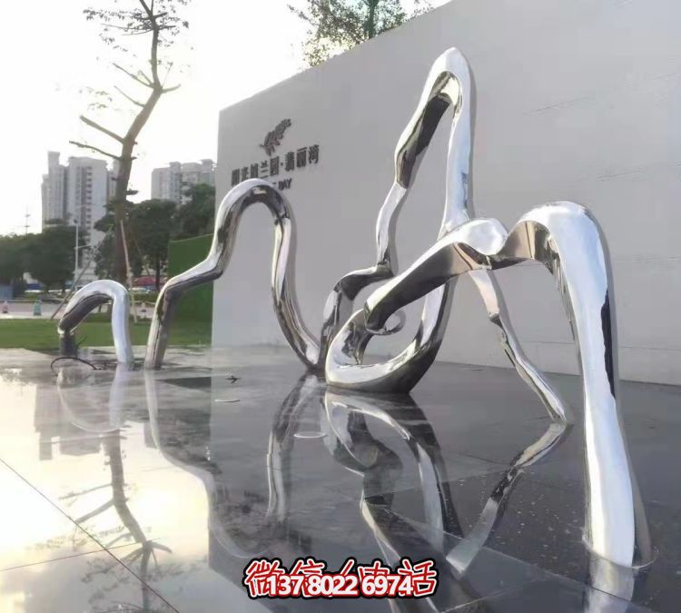 大型不锈钢异形创意景观博鱼平台