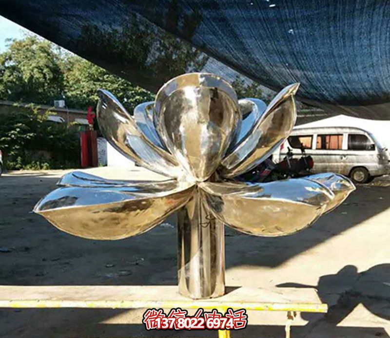 不锈钢荷花小区景观博鱼平台
