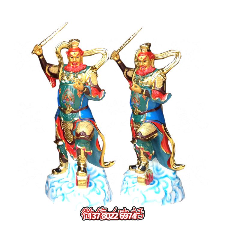 玻璃钢彩绘王灵官博鱼平台——给寺庙添彩