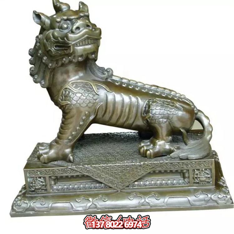 小型不锈钢神麒麟博鱼平台，装点庭院