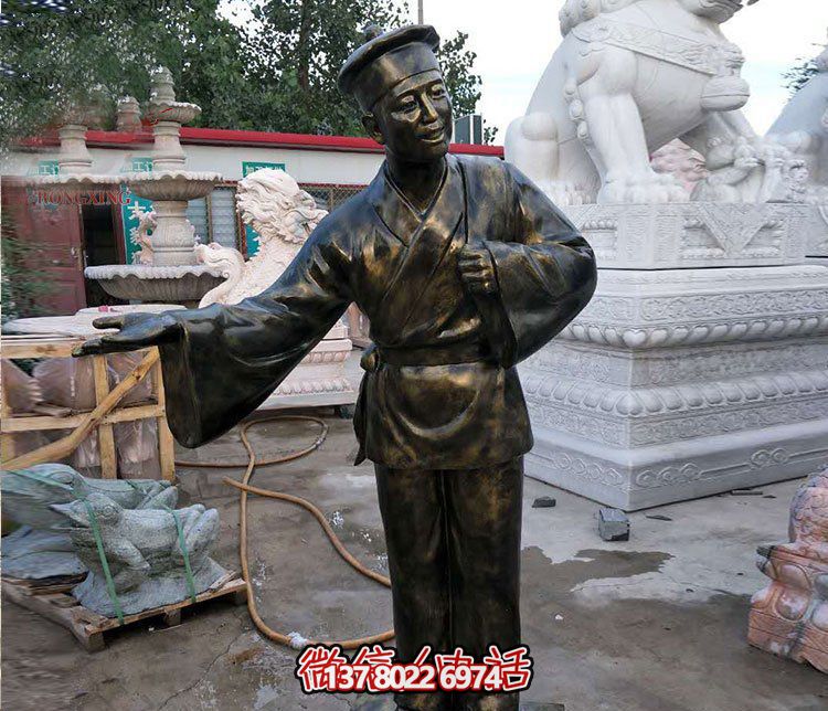 玻璃钢博鱼平台——为城市广场商店增添迎宾人物 玻璃钢博鱼平台——为城市广场商店增添迎宾人物