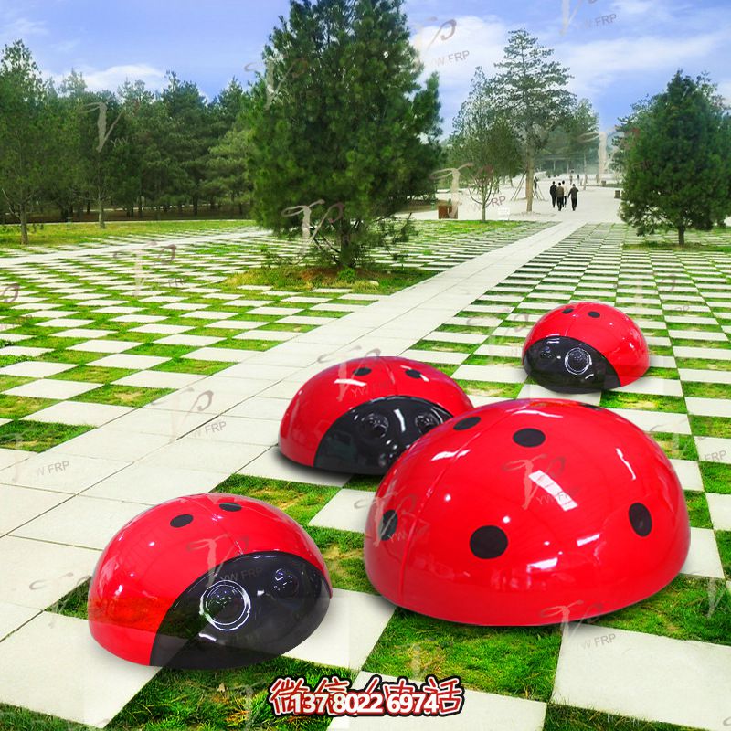 玻璃钢彩绘瓢虫博鱼平台