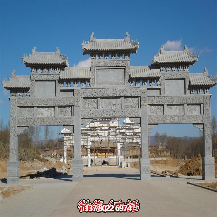 古建筑大型牌坊博鱼平台——给村口带来历史的回响