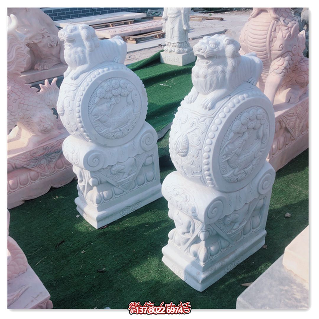 精美石雕狮子博鱼平台,装点精致庭院 精美石雕狮子博鱼平台,装点精致庭院