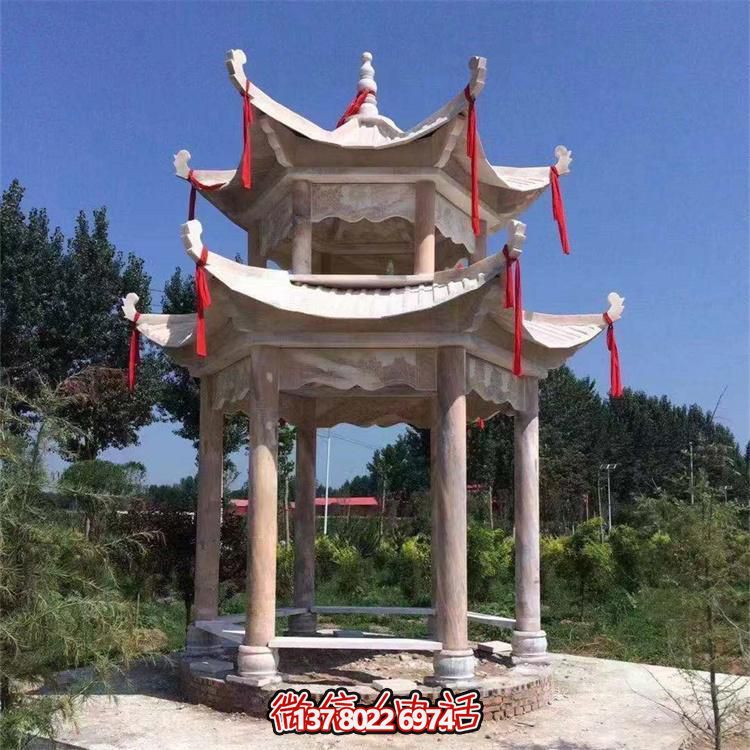 古典式园林博鱼平台，打造凉亭小区尊贵装点
