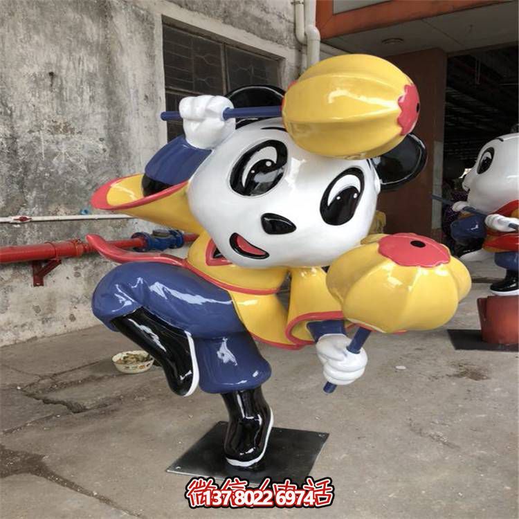 玻璃钢游乐园博鱼平台摆件