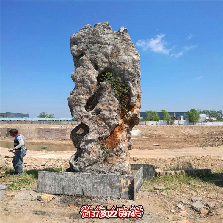 梦幻假山景观摆件，美化庭院灵璧石