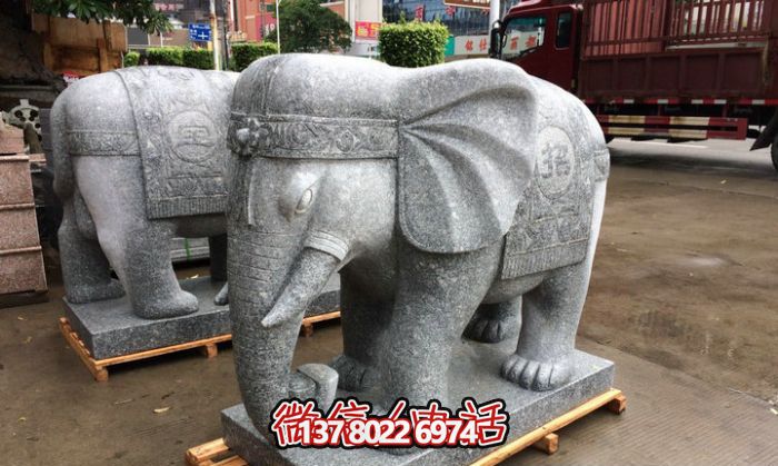 精美大理石博鱼平台艺术品，惊艳展现大象的宏伟气势