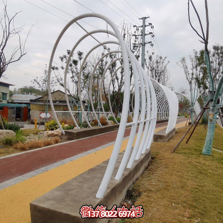 不锈钢铁艺拱门，完美装饰公园户外空间