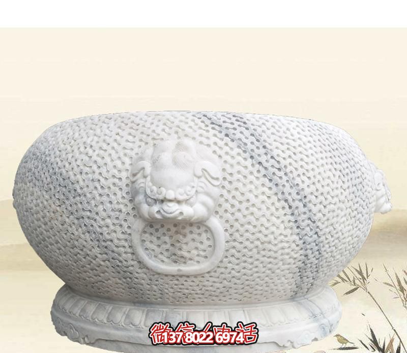 精美狴犴圆形博鱼平台,点缀庭院水缸浮雕 精美狴犴圆形博鱼平台,点缀庭院水缸浮雕