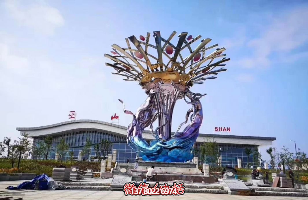 玻璃钢美人鱼博鱼平台,给广场带来彩绘跳舞美景 玻璃钢美人鱼博鱼平台,给广场带来彩绘跳舞美景