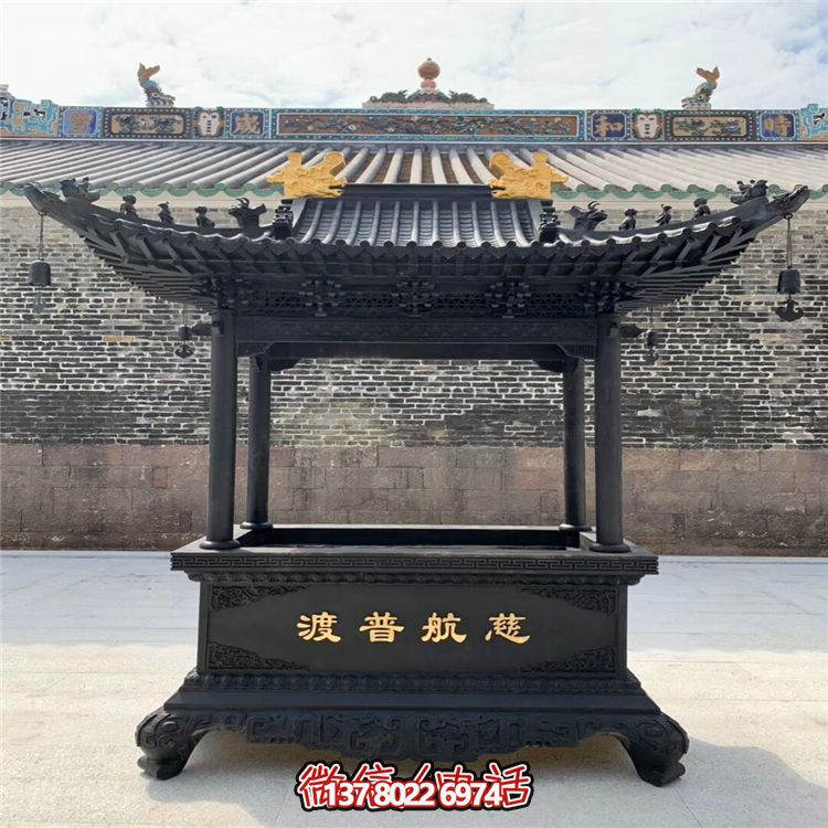 景区寺院祈福上香四柱香炉