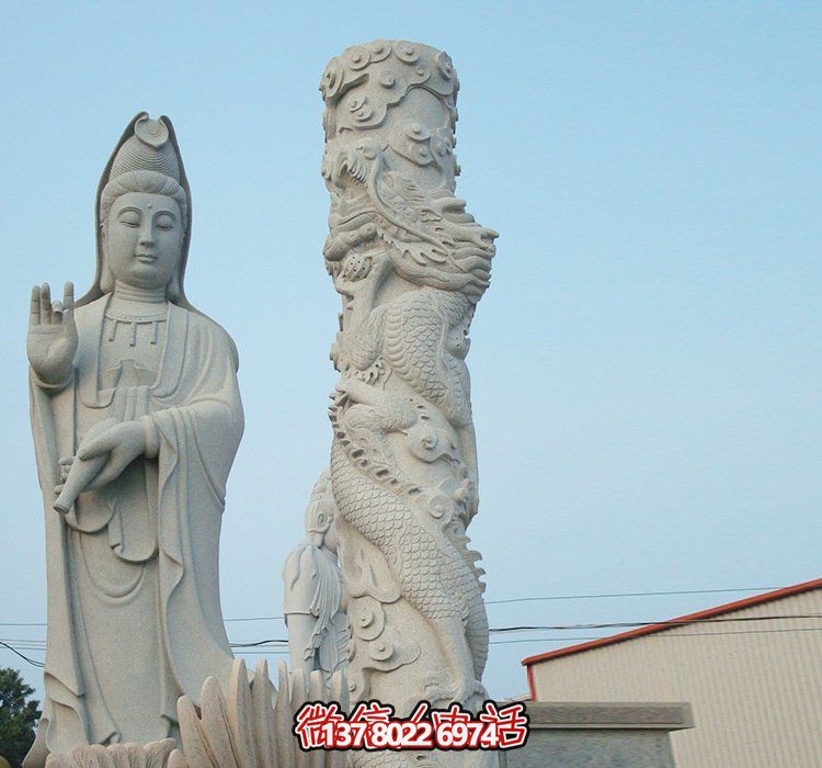 精美绝伦的大理石雕刻观音菩萨博鱼平台