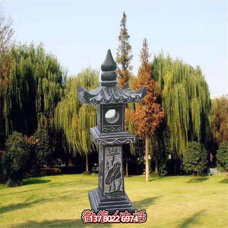 精美青石石雕石灯景观摆件，装点你的户外庭院