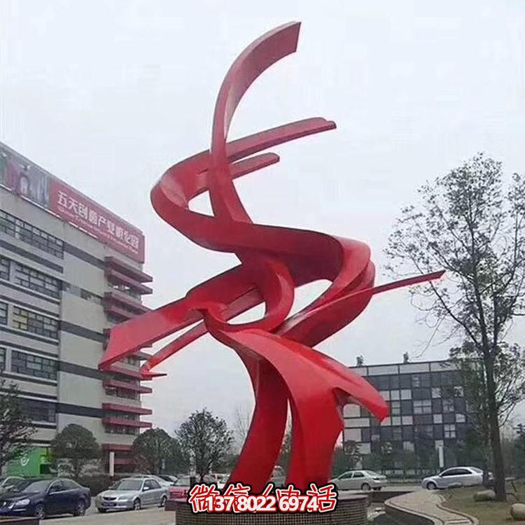 红色不锈钢凤凰博鱼平台艺术与造型完美结合
