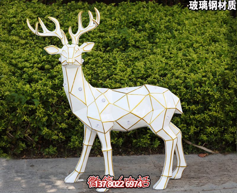 玻璃钢鹿博鱼平台，装饰景观户外