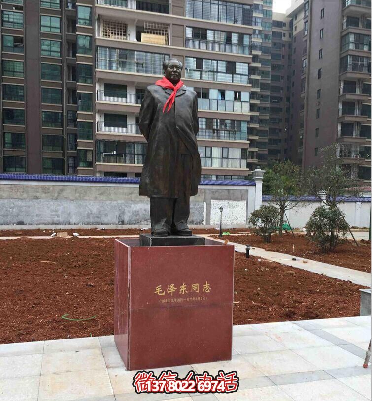 伟大领袖毛泽东仿铜博鱼平台，装点小区玻璃钢玻璃