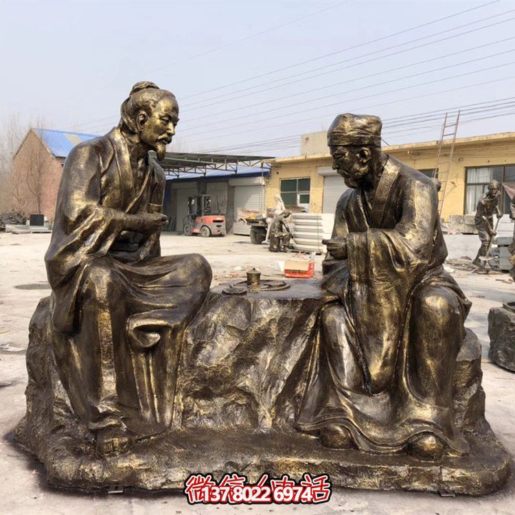 铜雕园林景观博鱼平台