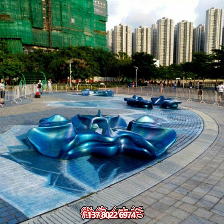 大型不锈钢景观博鱼平台